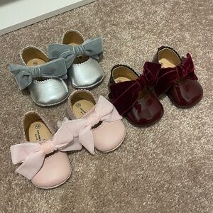 Charming Kids Dress Shoes Set - Silver, Pink, Burgundy